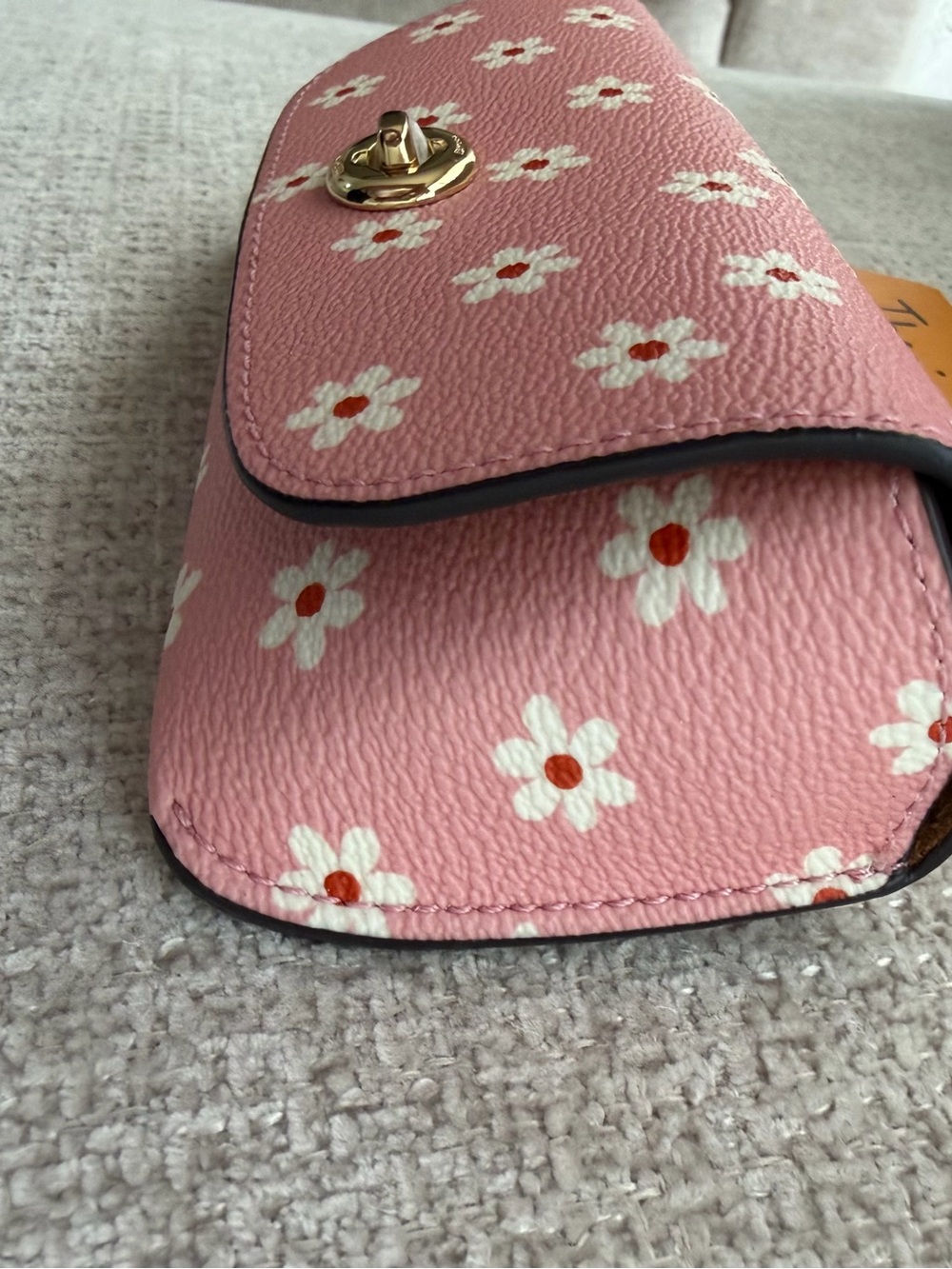 Coach Pink Floral Turnlock sunglasses ca - Picture 3 of 6